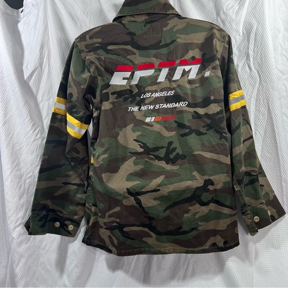 EPTM Mens Green Camouflage Jacket - Picture 5 of 9